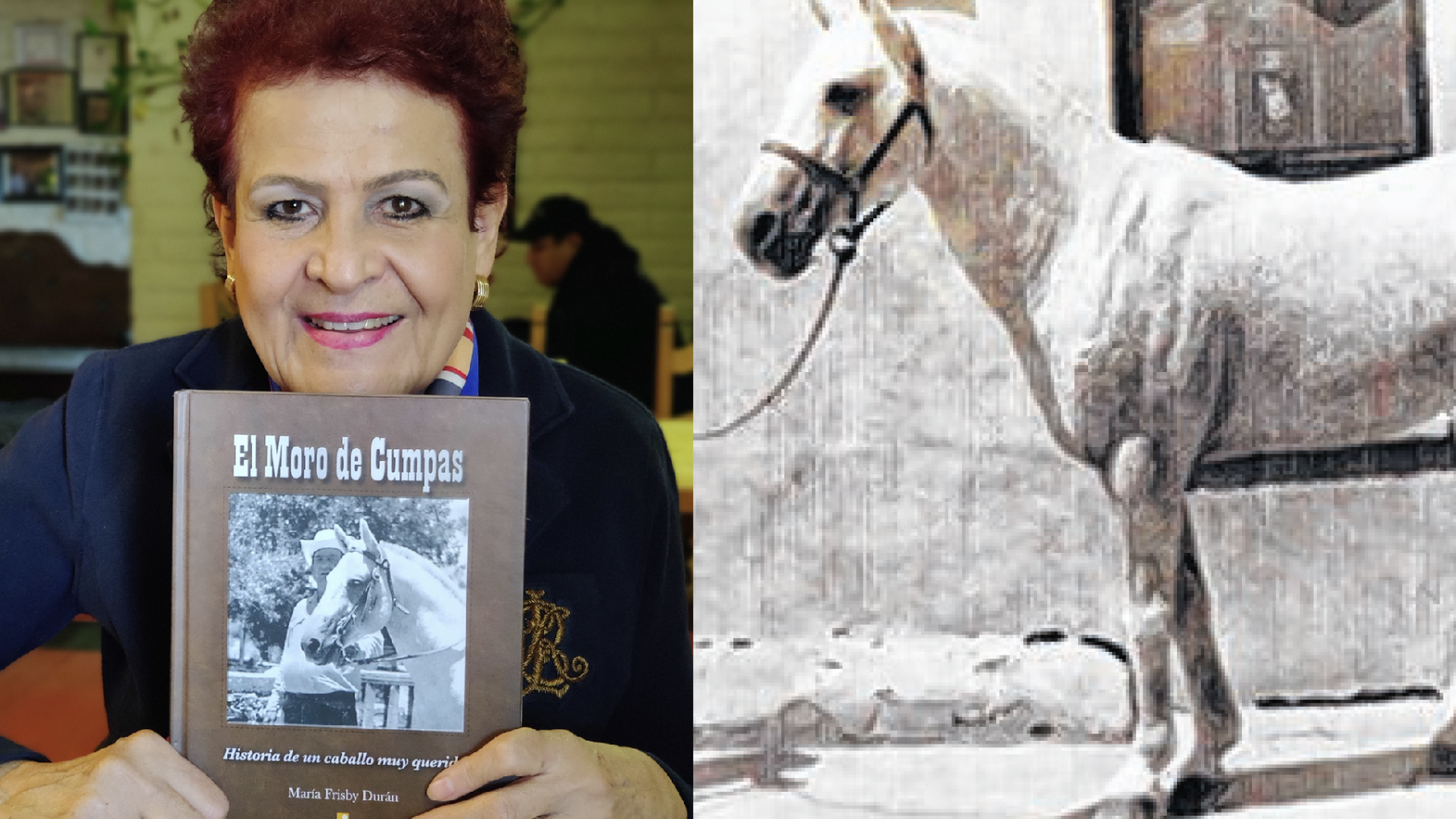 María Frisby escribe la historia del Moro de Cumpas, el caballo de su papá